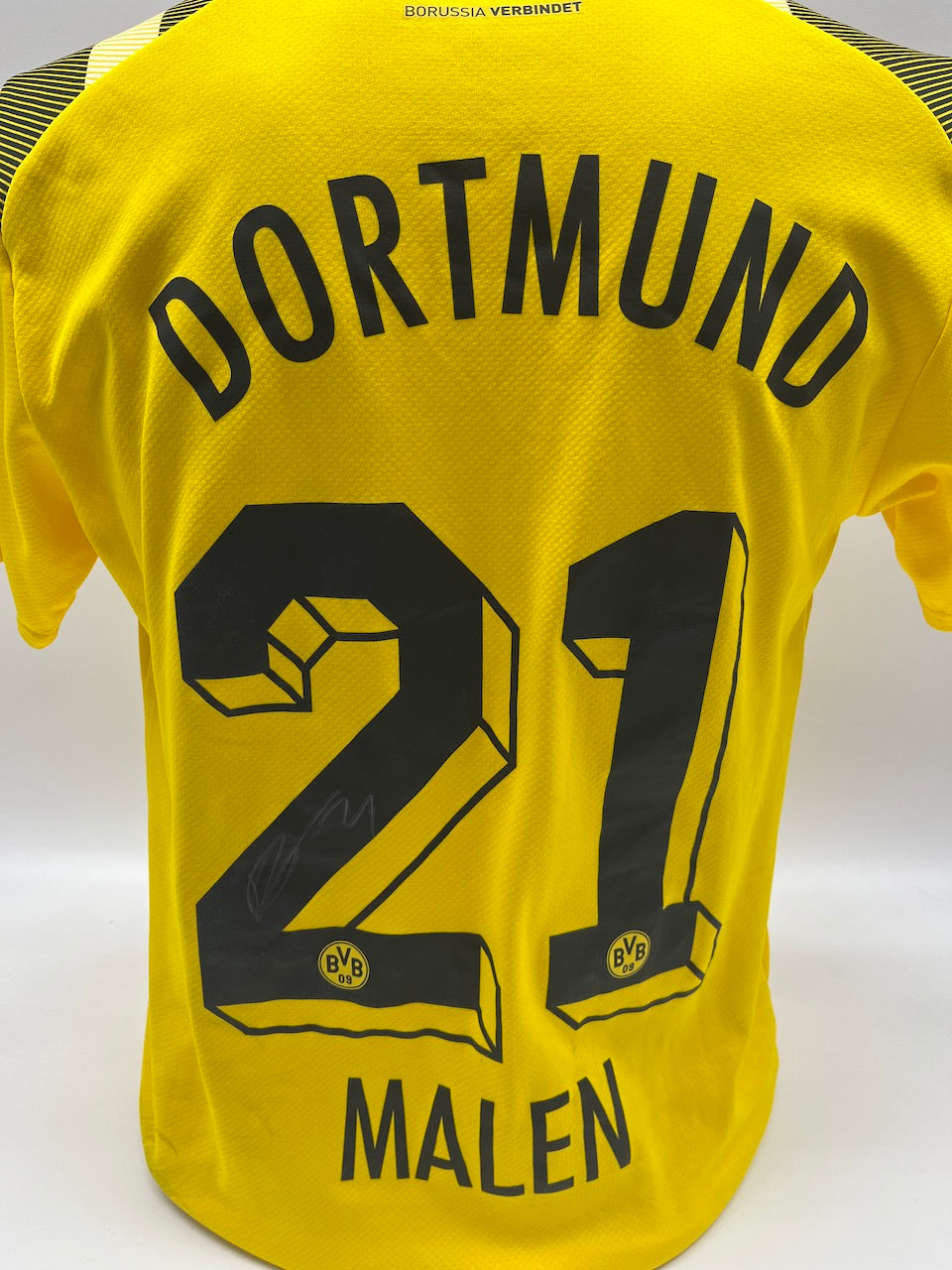 Matchworn Dortmund Trikot getragen & signiert von Donyell Malen 24.11.2022