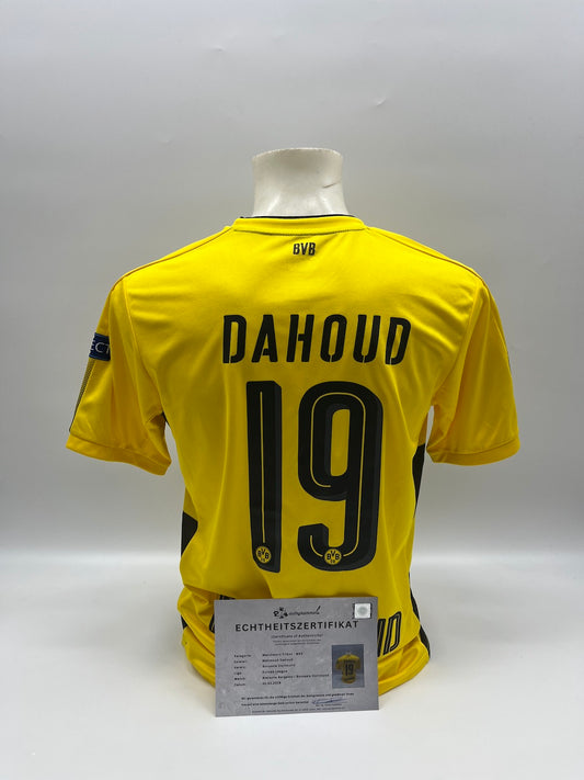 Matchworn Dortmund Trikot getragen von Mahmoud Dahoud 22.02.2018