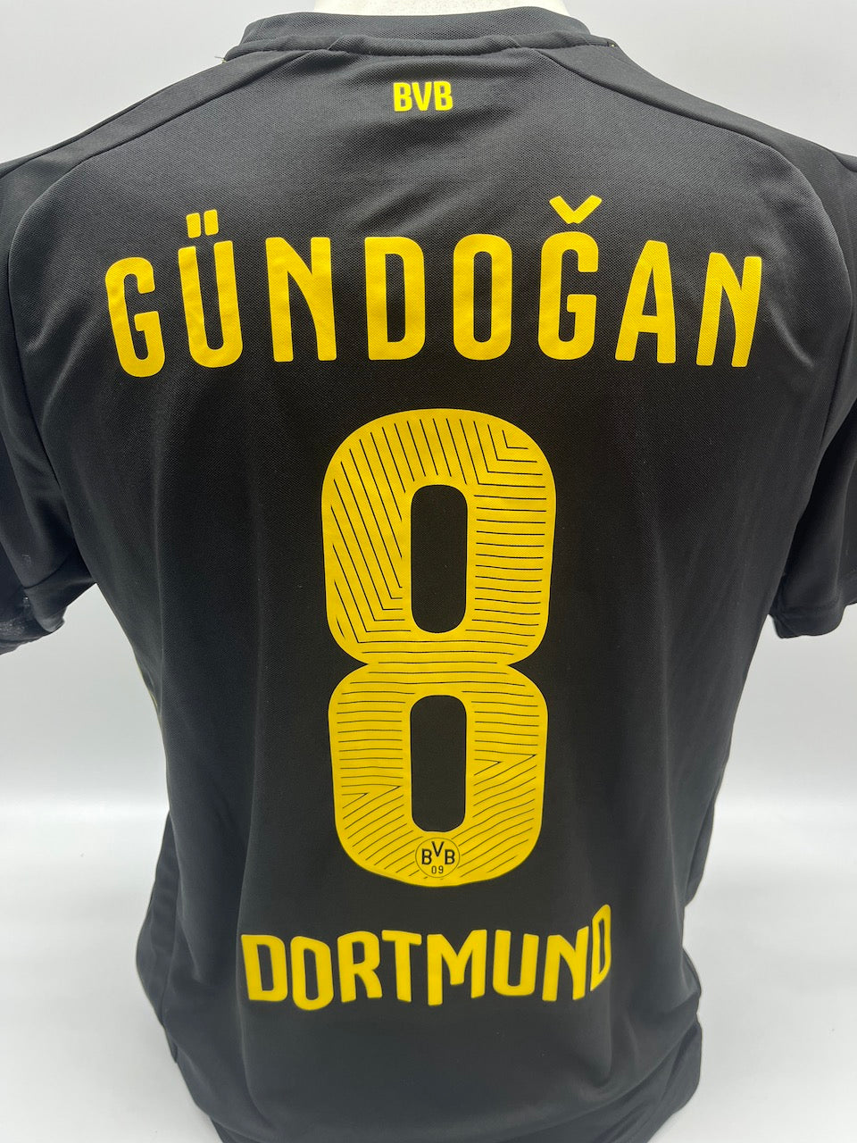 Matchworn Dortmund Trikot getragen von Ilkay Gündogan 05.12.2015 Wolfsburg-BVB