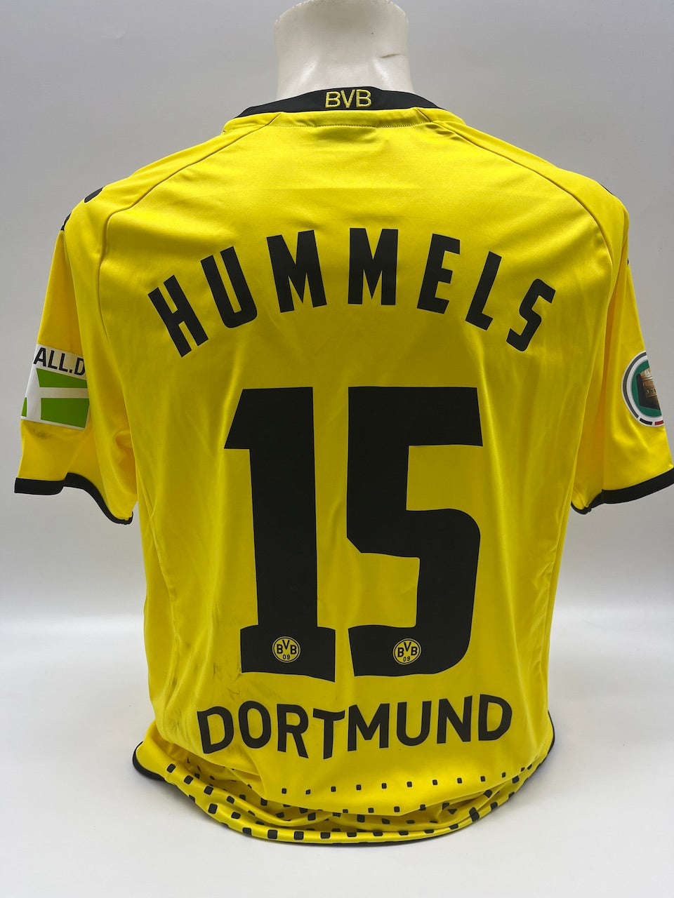 Matchworn Dortmund Trikot getragen von Mats Hummels 20.12.2011 Düsseldorf-BVB