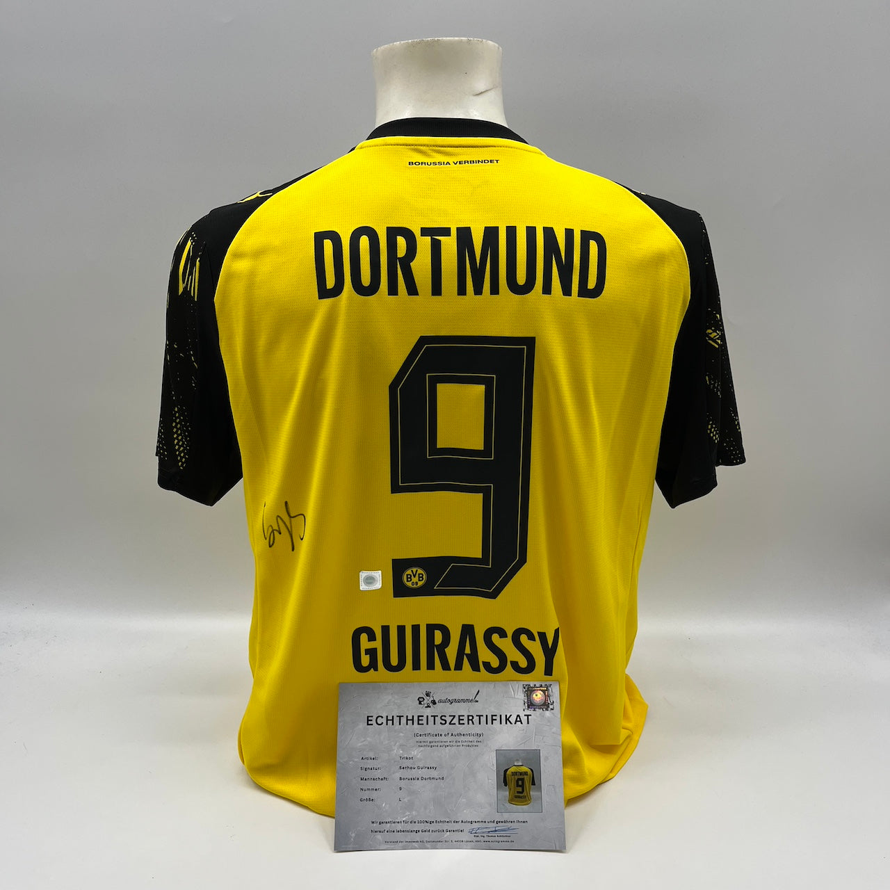 Borussia Dortmund Trikot Serhou Guirassy signiert BVB Puma L