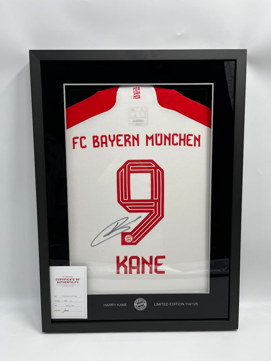 Bayern München Trikot Harry Kane signiert im Rahmen COA Neu Adidas