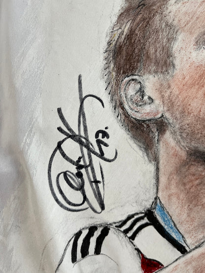 DFB Trikot Portrait Per Mertesacker handgemalt und signiert 164