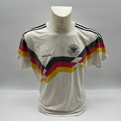 Deutschland T-Shirt WM 1990 Teamsigniert Autogramm DFB Weltmeister Adidas S