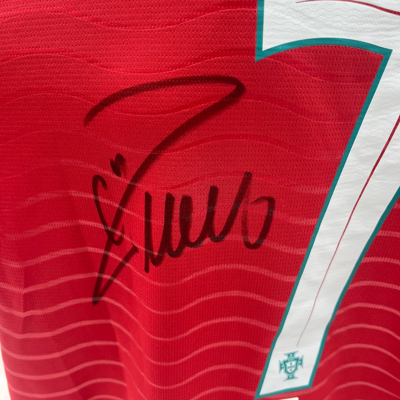Portugal Trikot Cristiano Ronaldo signiert Autogramm COA Fußball 2026 Rot XL