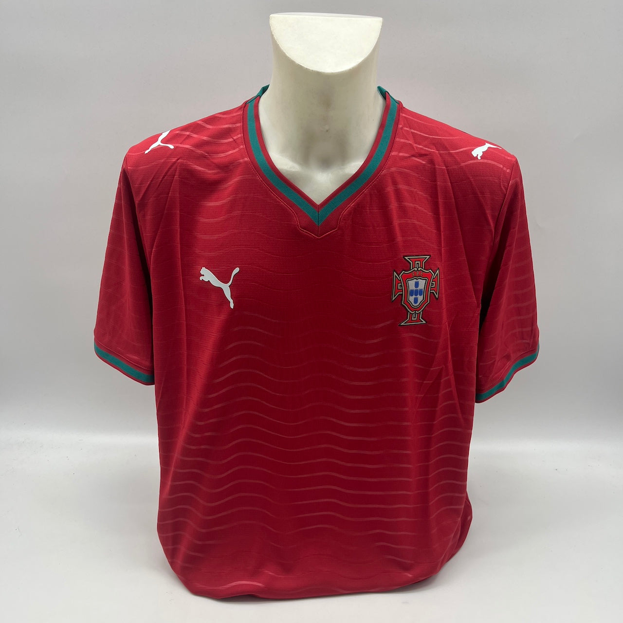 Portugal Trikot Cristiano Ronaldo signiert Autogramm COA Fußball 2026 Rot XL