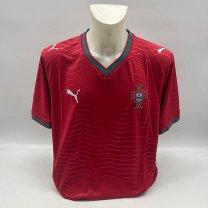 Portugal Trikot Cristiano Ronaldo signiert Autogramm COA Fußball 2026 Rot XL