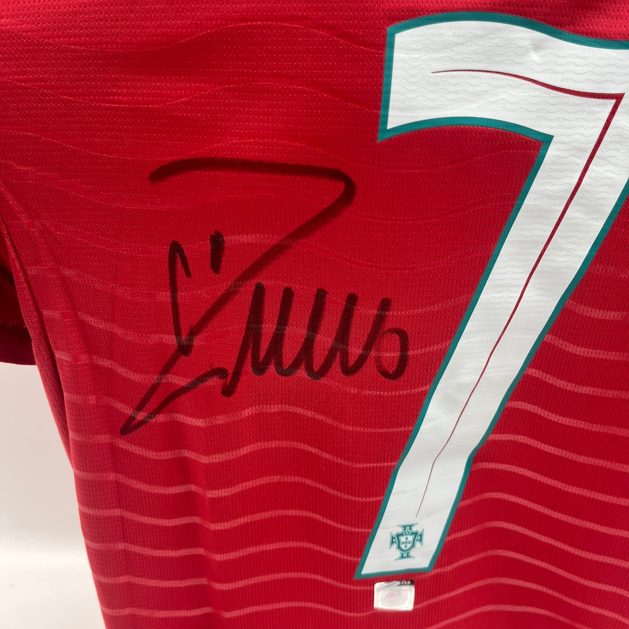 Portugal Trikot Cristiano Ronaldo signiert Autogramm COA Fußball 2026 Rot M