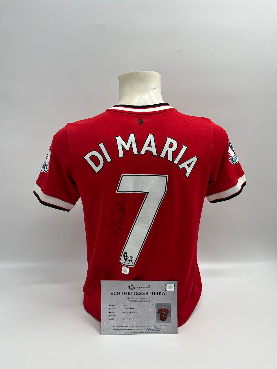 Manchester United Trikot Angel Di Maria signiert Autogramm England Nike 158-170