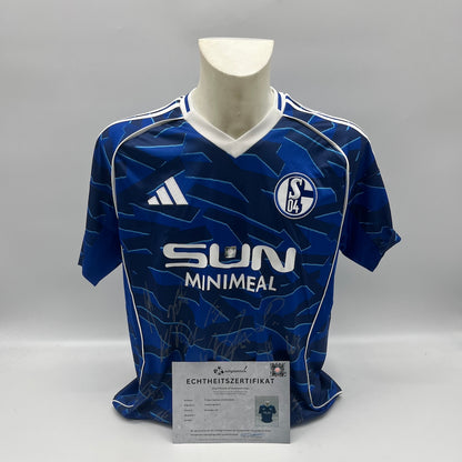 Schalke 04 Trikot 2025/2026 Teamsigniert COA Bundesliga L