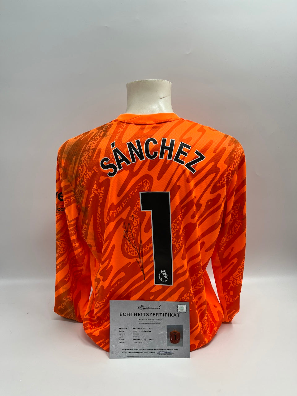 Matchworn Chelsea jersey worn & signed by Robert Sanchez 25.01.25