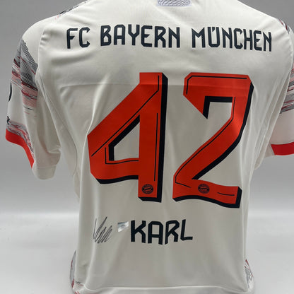 Bayern München Trikot Lennart Karl signiert Autogramm Adidas COA L