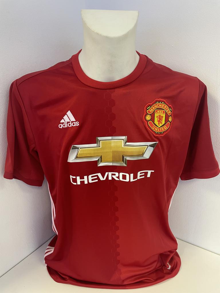 Manchester United Trikot Eric Bailly signiert Autogramm Fußball England Adidas L