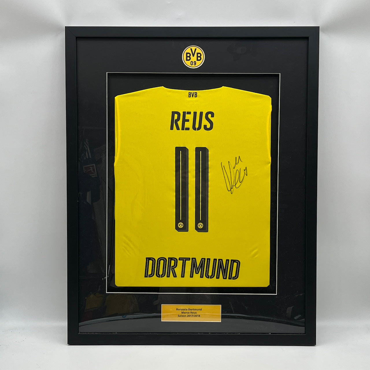 Borussia Dortmund Trikot Marco Reus signiert im Rahmen Puma BVB