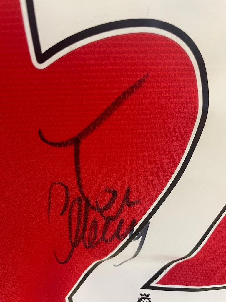 Manchester United Trikot Tom Cleverley signiert Autogramm Fußball England Nike XL