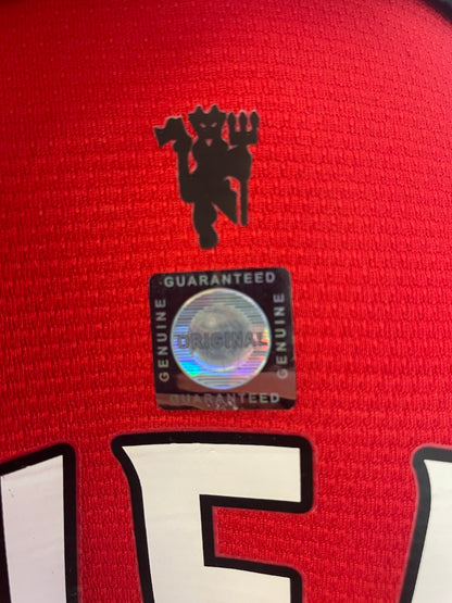 Manchester United Trikot Tom Cleverley signiert Autogramm Fußball England Nike XL