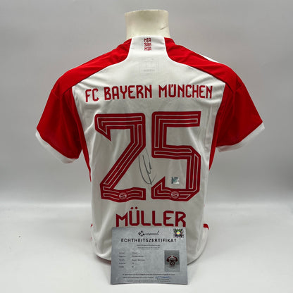 Bayern München Trikot Thomas Müller signiert Autogramme Adidas M