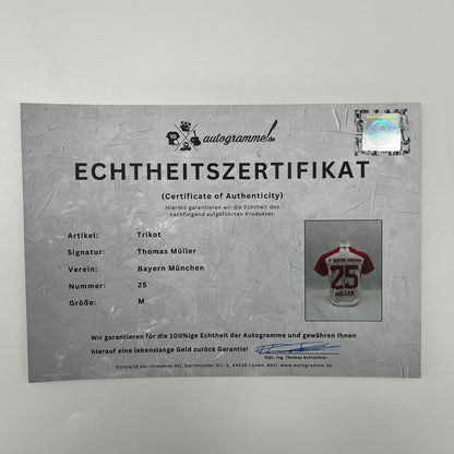 Bayern München Trikot Thomas Müller signiert Autogramme Adidas M