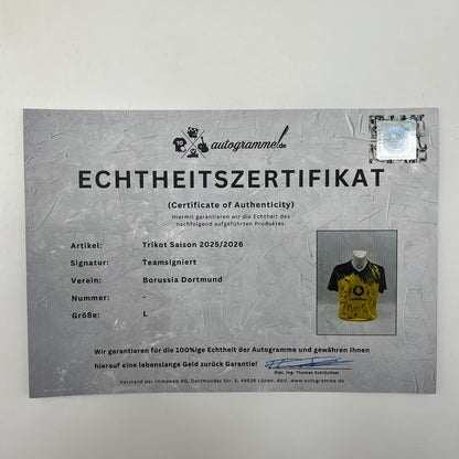 BVB Trikot 2025/2026 Teamsigniert Borussia Dortmund Neu Puma L