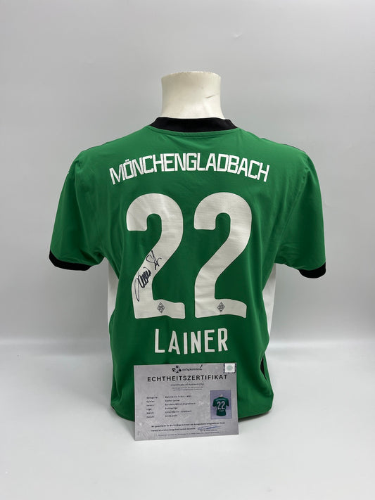 Matchworn Gladbach Trikot getragen & signiert von Stefan Lainer 15.02.2025