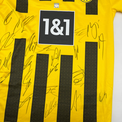 BVB Trikot 2022/2023 Teamsigniert Borussia Dortmund COA Puma Bellingham M