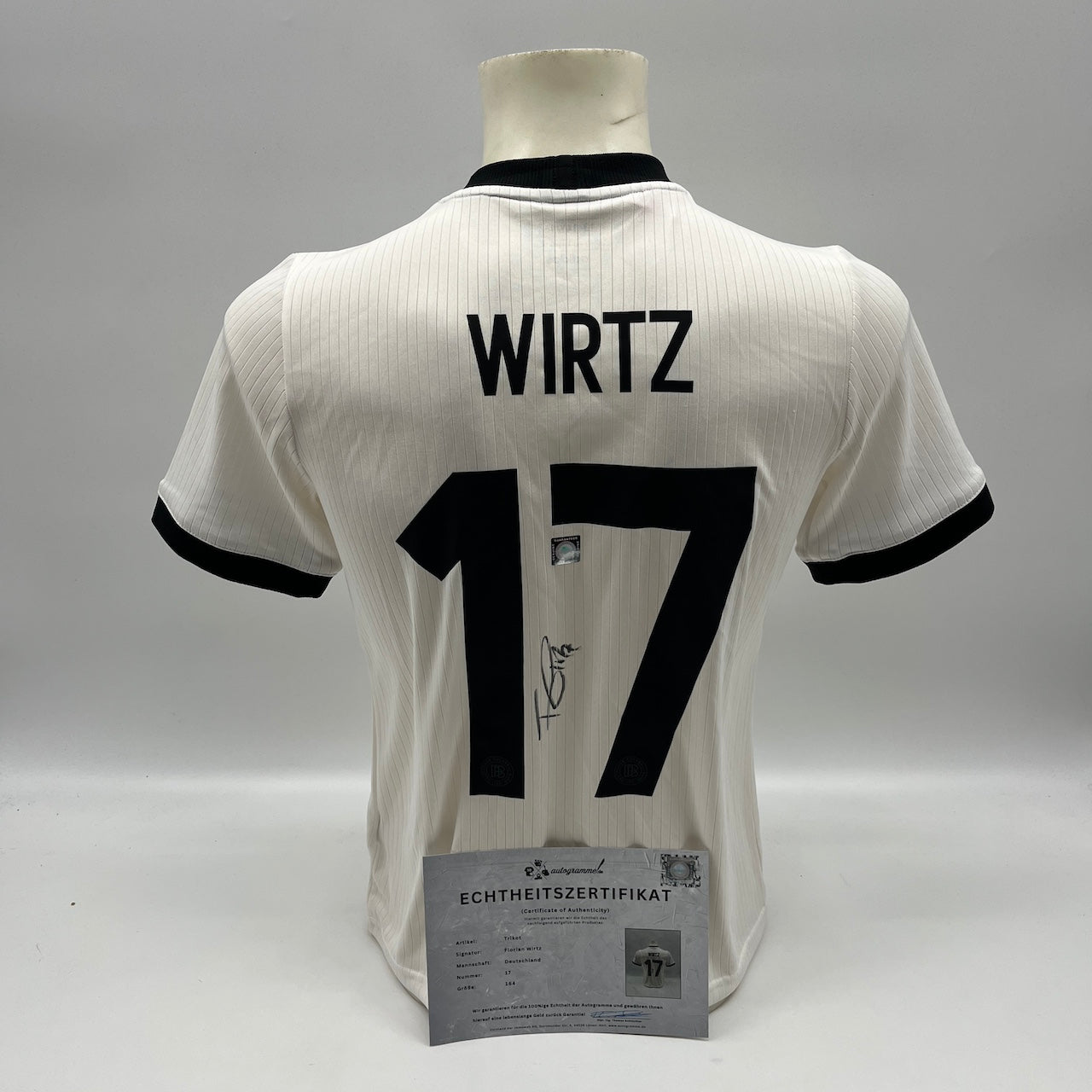 DFB Trikot Florian Wirtz signiert Adidas COA Deutschland Autogramm 164