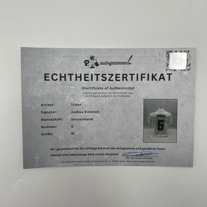 DFB Trikot Joshua Kimmich signiert Adidas COA Deutschland Autogramm M