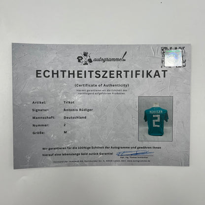 DFB Trikot Antonio Rüdiger signiert Autogramme Adidas COA neu M