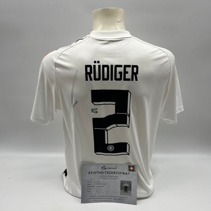 DFB Trikot Antonio Rüdiger signiert Autogramme Adidas COA M