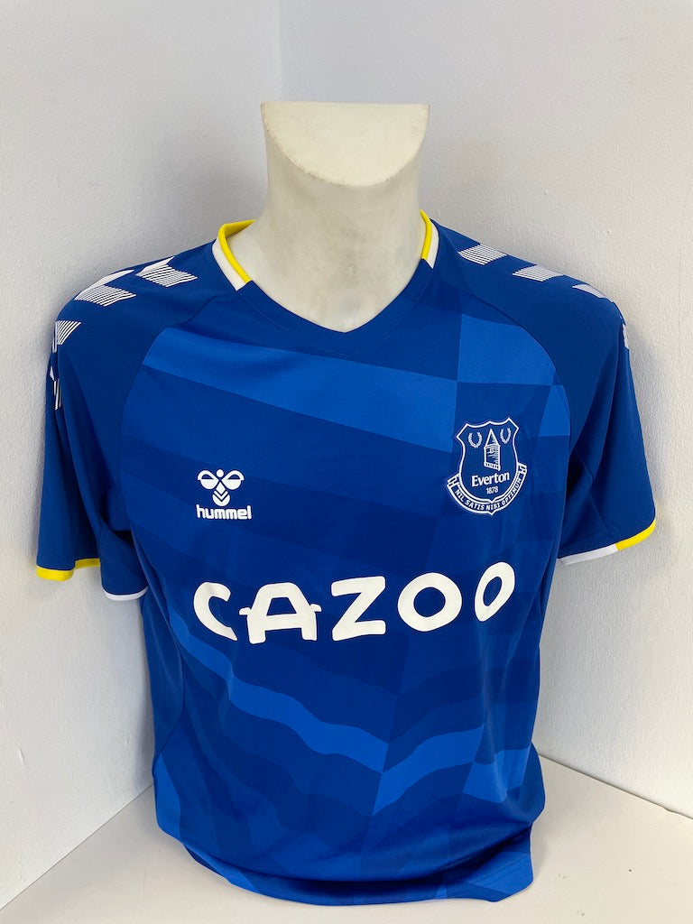 FC Everton Trikot Rafael Benitez signiert Autogramm Fußball Neu England COA L