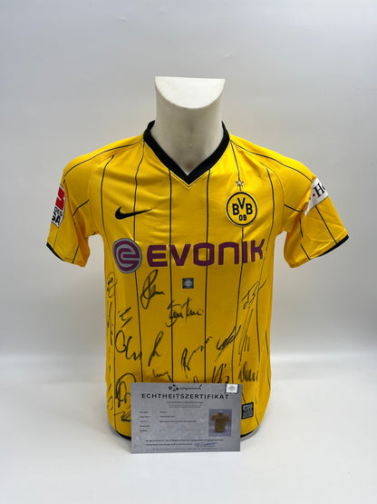 BVB Trikot 2008/2009 Teamsigniert Borussia Dortmund Autogramm COA Nike 152-158