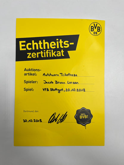 Matchworn Dortmund Trikothose getragen von Jacob Bruun Larsen 20.10.2018