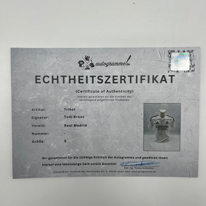 Real Madrid Trikot Toni Kroos signiert Autogramm Adidas COA S