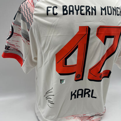 Bayern München Trikot Lennart Karl signiert Autogramm Adidas COA neu L