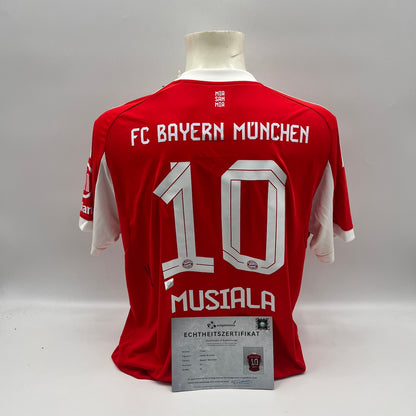 Bayern München Trikot Jamal Musiala signiert Autogramm Adidas COA neu XL