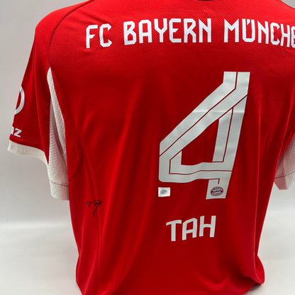 Bayern München Authentic-Trikot Jonathan Tah signiert Autogramm Adidas COA XL