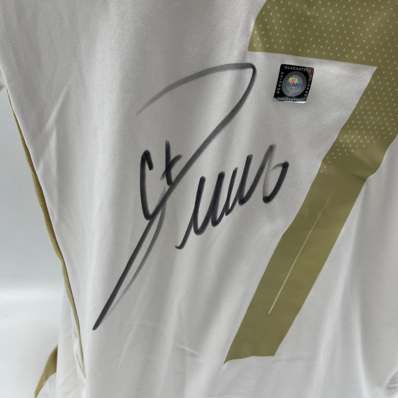 Al Nassr FC Trikot Cristiano Ronaldo signiert Autogramm Fußball weiß M