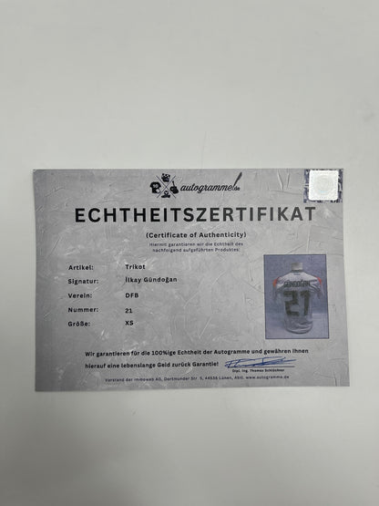 DFB jersey Ilkay Gündogan signed Germany autograph COA XS