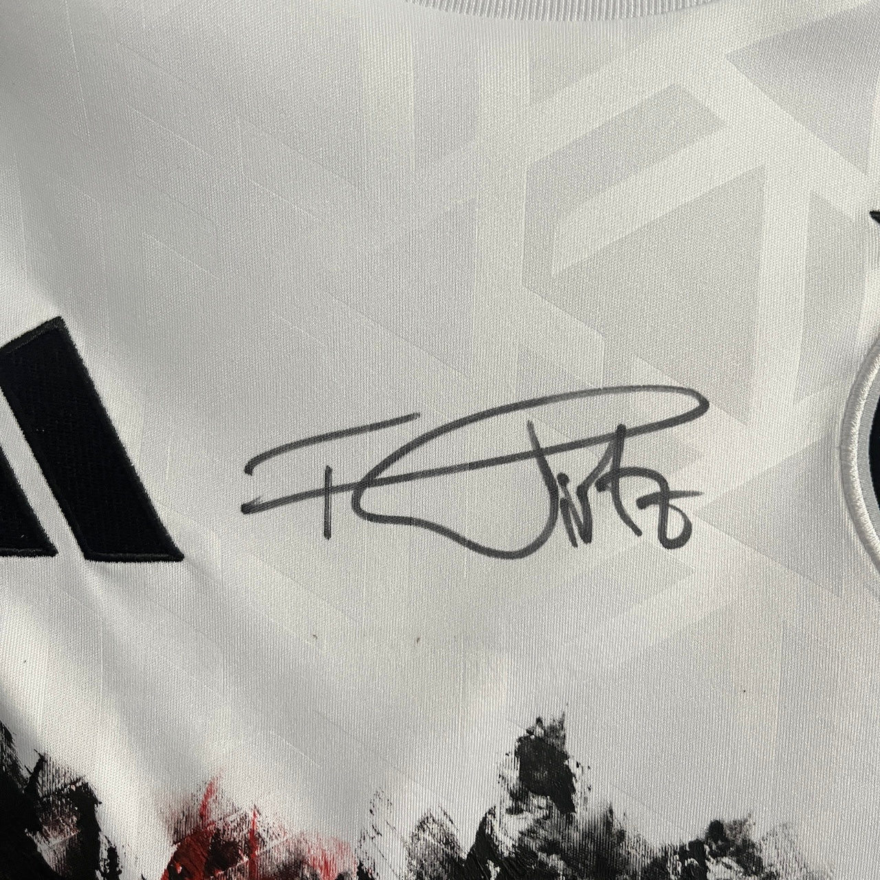 Deutschland Trikot Portrait Florian Wirtz handgemalt und signiert DFB M