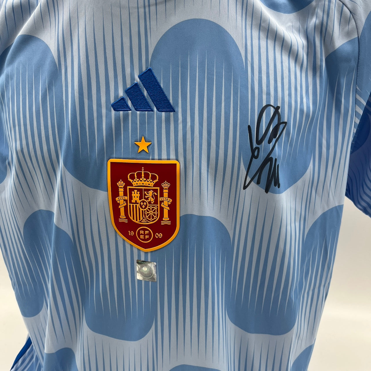 Spanien Trikot Robin Le Normand signiert Adidas COA Autogramm L