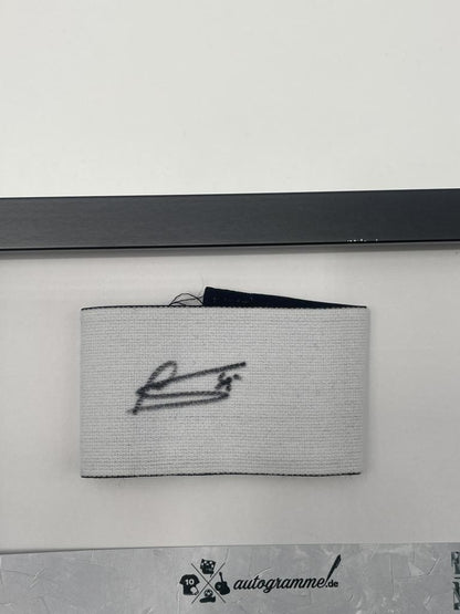 Captain's armband signed by Aleksandar Pavlović in a Bayern Munich autograph COA frame