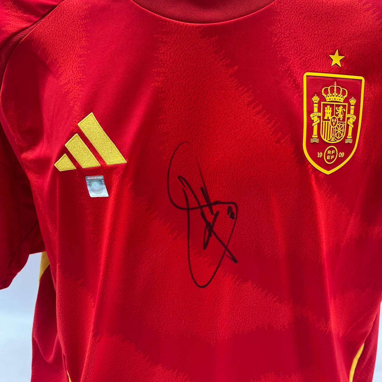 Spanien Trikot Raul signiert Adidas COA Autogramm neu 2XL