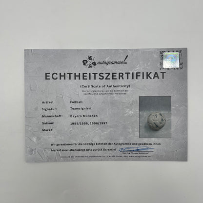 Bayern München Fußball Teamsigniert 1995/1996/1997 Autogramme Bundesliga FCB