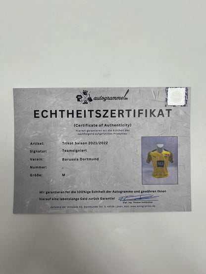BVB Trikot 2021/2022 Teamsigniert Borussia Dortmund Jude Bellingham Puma M