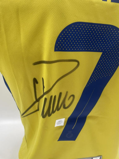 Al Nassr FC Trikot Cristiano Ronaldo signiert Autogramm Fußball COA S