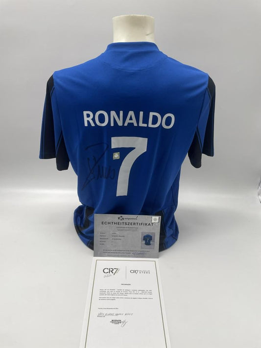 CF Andorinha Trikot Cristiano Ronaldo signiert Autogramm CFA Fußball COA L