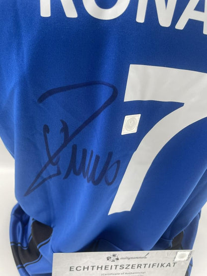 CF Andorinha Trikot Cristiano Ronaldo signiert Autogramm CFA Fußball COA L