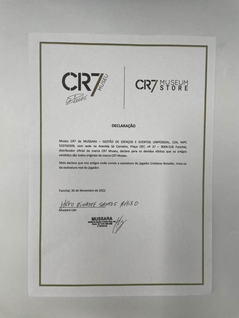CF Andorinha Trikot Cristiano Ronaldo signiert Autogramm CFA Fußball COA L