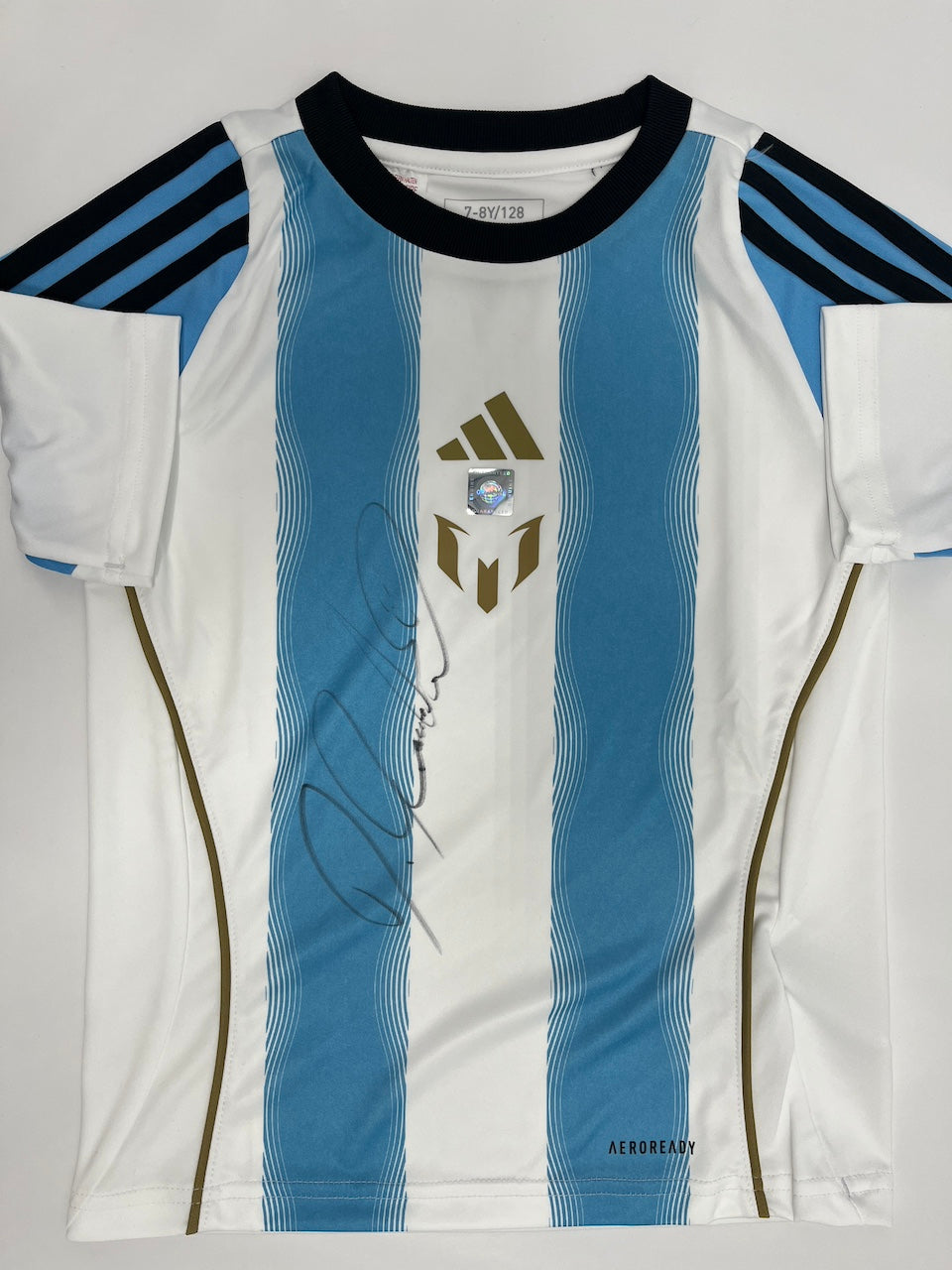 Argentina Shirt Angel di Maria signed Coa Adidas Football 128 as part of COA Adidas