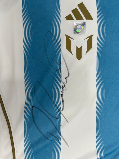 Argentinien Shirt Angel Di Maria signiert im Rahmen COA Adidas Fußball 128